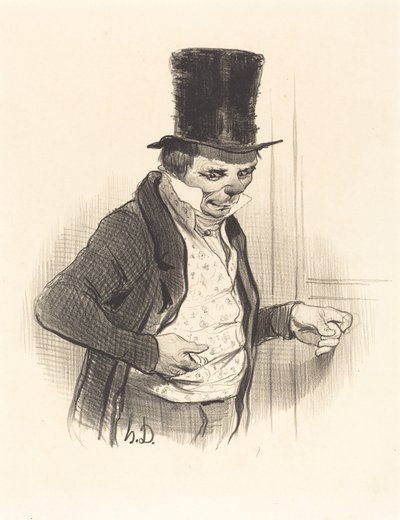 ツアー中のポーター... 作： Honoré Daumier