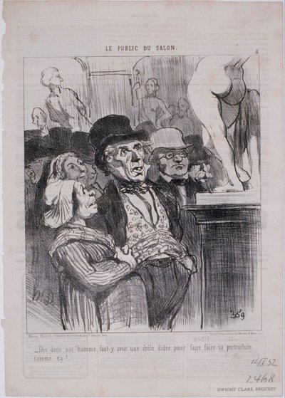 サロンの聴衆-私たちの男、言う、 作： Honoré Daumier