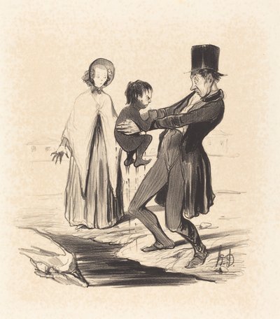 グルネルの井戸 作： Honoré Daumier