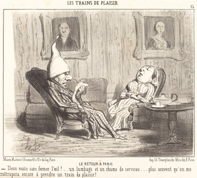 パリへの帰還 作： Honoré Daumier