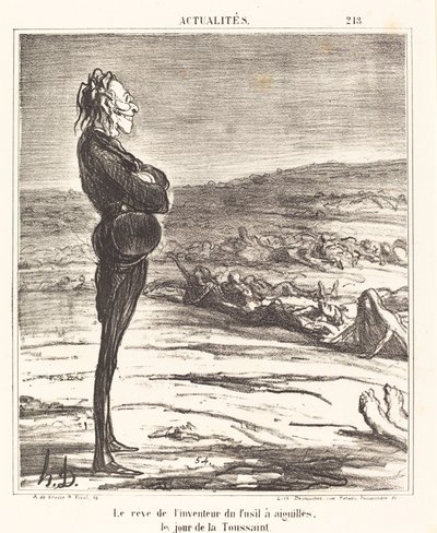 ニードルガン発明者の夢… 作： Honoré Daumier