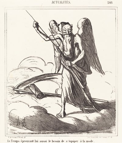 時代もファッションを身につける必要性を感じる 作： Honoré Daumier