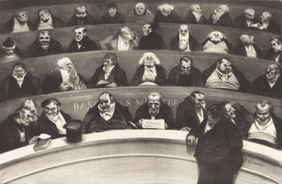 オノレドーミエ作「Le Ventre Legislatif（The Legislative Belly）」、1834年 作： Honoré Daumier