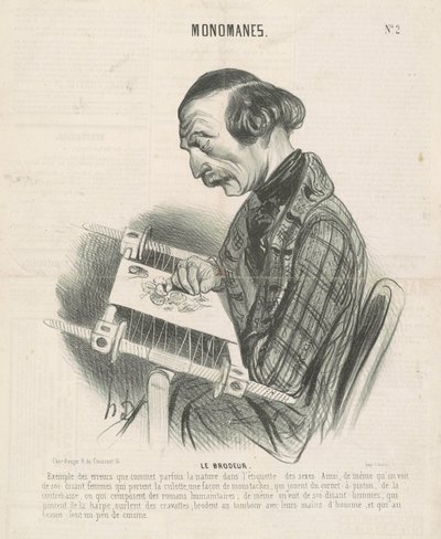 刺しゅう師 作： Honoré Daumier