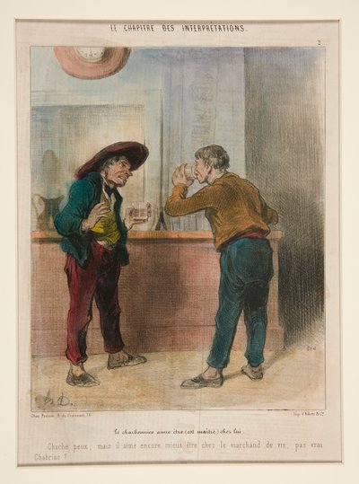炭鉱夫は家にいるのが好き (マスター) 解釈の章より 作： Honoré Daumier