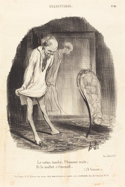 綿は落ち、男は残る… 作： Honoré Daumier
