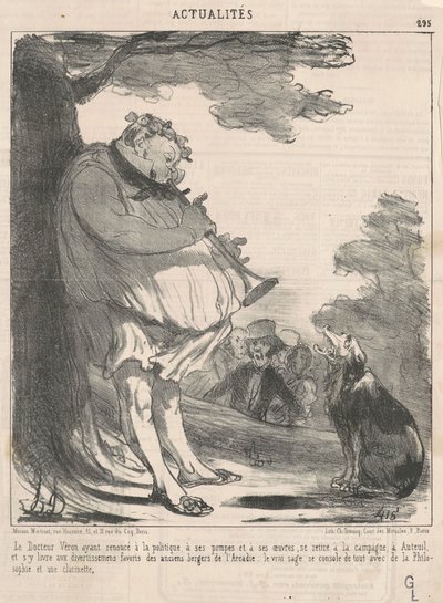 ヴェロン博士...オートゥイユで... 作： Honoré Daumier