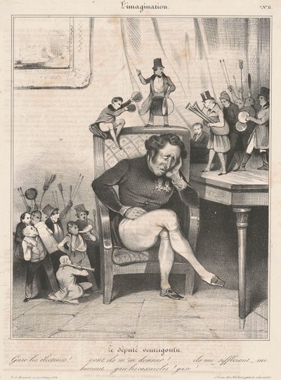 好戦的な議員 作： Honoré Daumier