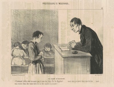 歴史の授業 作： Honoré Daumier