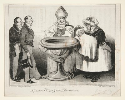 リトル・ティアーズ、バプテスマ？ ドクトリネール（ヤング・ティアーズ） 作： Honoré Daumier
