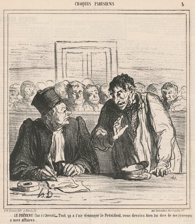 被告人 作： Honoré Daumier