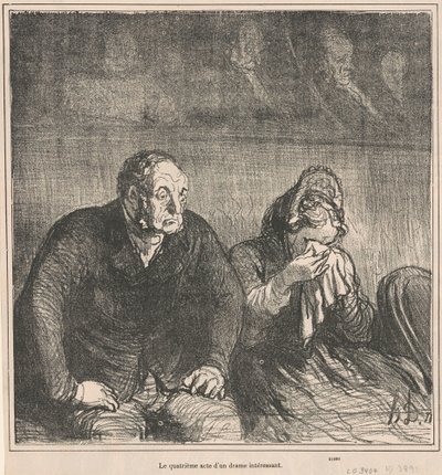 面白いドラマの第4幕 作： Honoré Daumier
