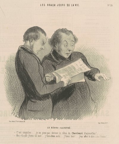 図示された判じ絵 作： Honoré Daumier
