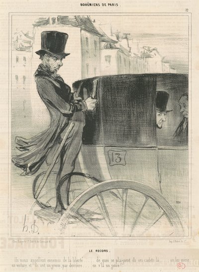 ル・レコード 作： Honoré Daumier