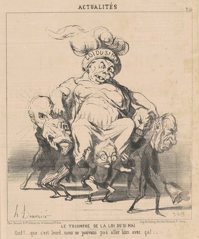 5月31日の法の勝利 作： Honoré Daumier