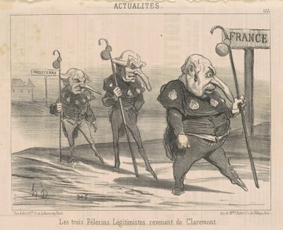 3人の合法主義者…クレアモントからの帰還 作： Honoré Daumier