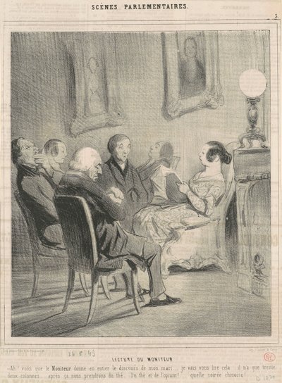 モニタープレイヤー 作： Honoré Daumier