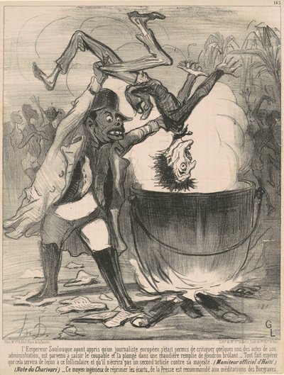 皇帝は安堵する... 作： Honoré Daumier