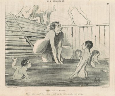 相互教え 作： Honoré Daumier