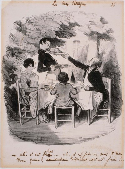 Bons Bourgeois-ああ！それは新鮮です...しかし、あなたはとても男の子です 作： Honoré Daumier