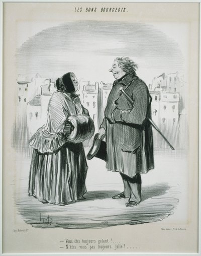 Les Bons Bourgeois-あなたはいつも勇敢です！ 作： Honoré Daumier