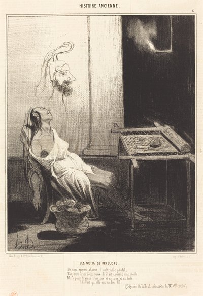 ペネロペの夜 作： Honoré Daumier