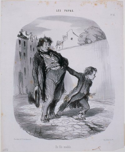 レパパス-モデルの息子 作： Honoré Daumier