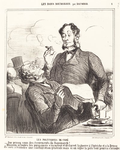 コーヒーに関するポリシー 作： Honoré Daumier