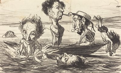 セーヌ川のトリトン 作： Honoré Daumier