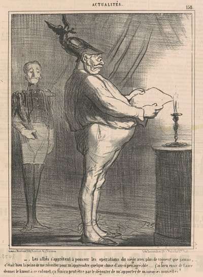 同盟国は作戦を推進する準備をしています... 作： Honoré Daumier