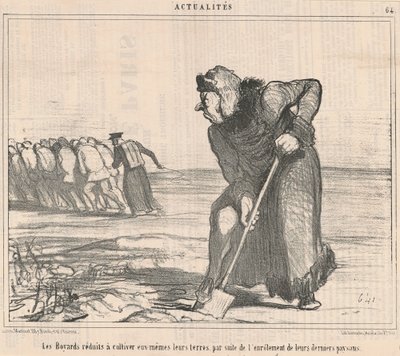 ボヤールは栽培に専念しました... 作： Honoré Daumier