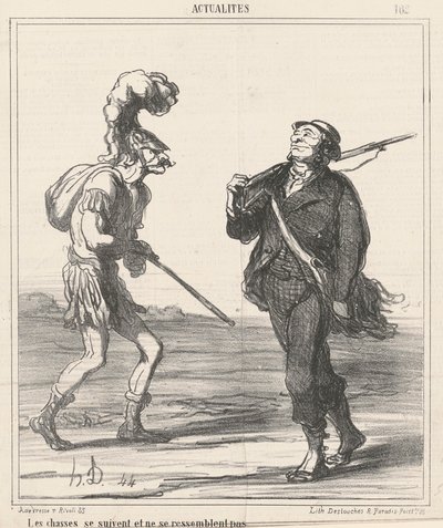 ハンツ…ドント・ルック・アライク 作： Honoré Daumier