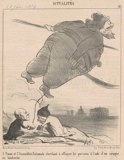 議論は... 作： Honoré Daumier