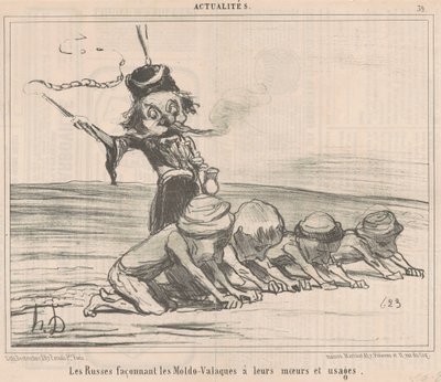モルド・ヴラフを形作る... 作： Honoré Daumier