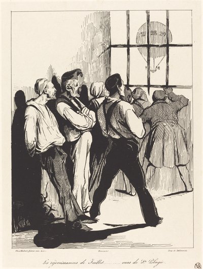 7 月のお祝い...Ste からの眺め。 ペラギア 作： Honoré Daumier