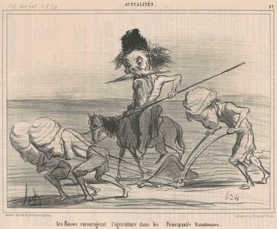 農業を奨励するロシア人 作： Honoré Daumier