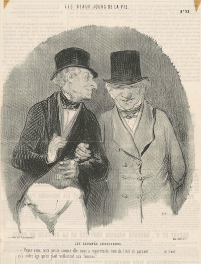 厄介な誘惑者 作： Honoré Daumier