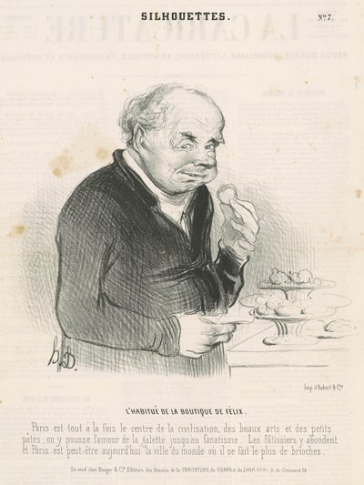 フェリックスの店の常連 作： Honoré Daumier
