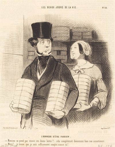 スポンサーとしての栄誉 作： Honoré Daumier