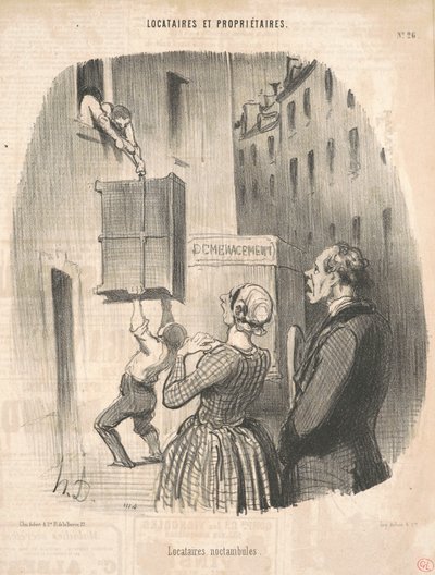 夜更かしテナント 作： Honoré Daumier