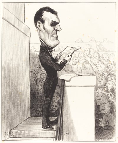 M.L.P.F. Esquirou de Parieu 作： Honoré Daumier