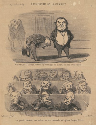 バーガー氏は、素晴らしいと言いました... 作： Honoré Daumier
