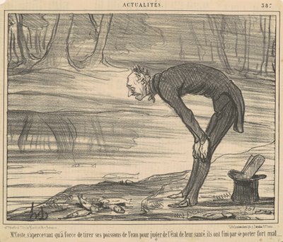 M.コステ、射撃のおかげでそれを実現 作： Honoré Daumier