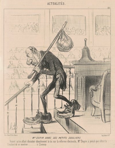 小さな靴を履いたデュパン氏 作： Honoré Daumier