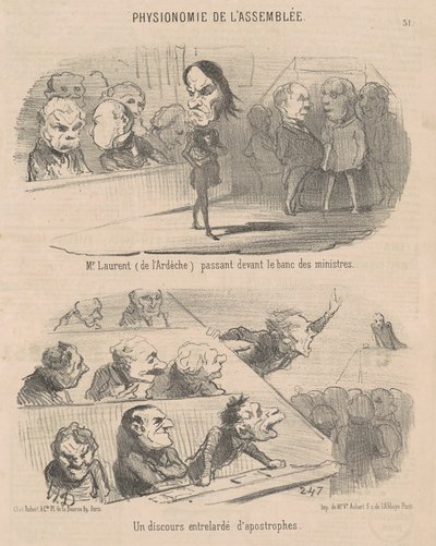 Mr. Laurent (アルデシュ出身) 通りすがり... 作： Honoré Daumier