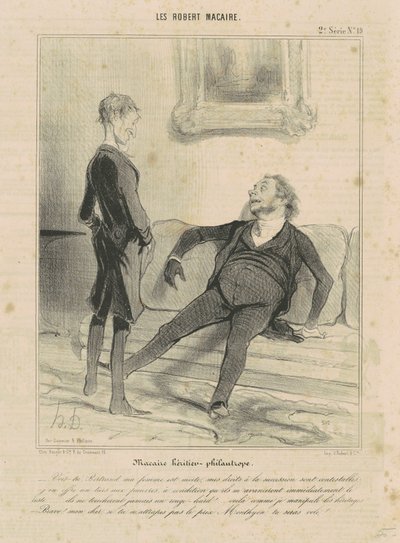 Macaire相続人 - 慈善家 作： Honoré Daumier