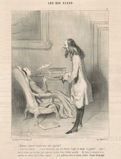 マダム、このタバコはどうですか？ 作： Honoré Daumier