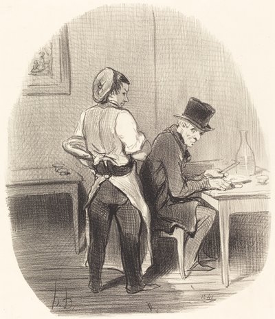 でも、サー、断言します、それは...子牛です！... 作： Honoré Daumier