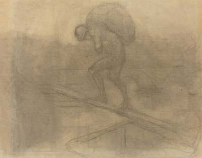 袋を運ぶ男 作： Honoré Daumier