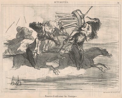 コサックの訓練方法 作： Honoré Daumier